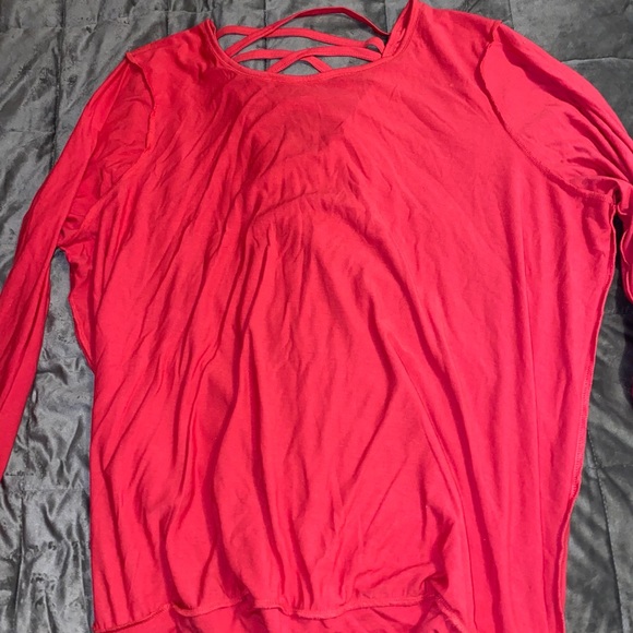 Pink back strapped long sleeve - Picture 1 of 1
